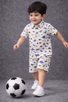 Jurassic Dinosaur Print Cotton Co-Ord Set for Boys