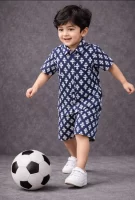 Kids Boys Star Print Cotton Co-Ord Set