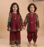 Festive Sibling Collection – Patchwork Peplum Palazzo & Kurta Dhoti Set | Brother & Sister Coordinated Patchwork Traditional Wear